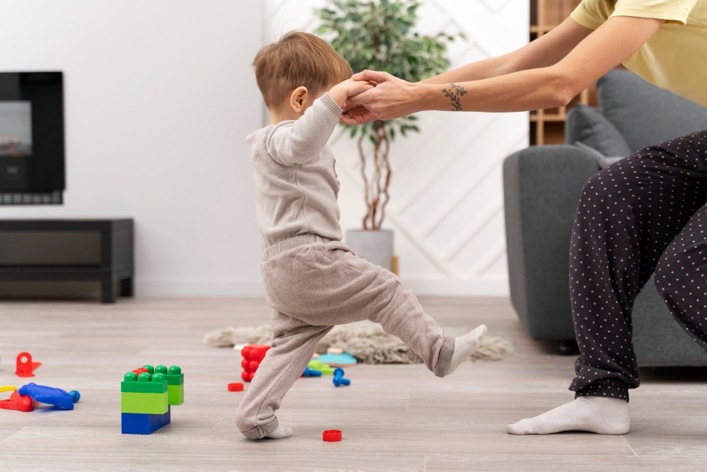 physiotherapy - baby-doing-his-first-steps