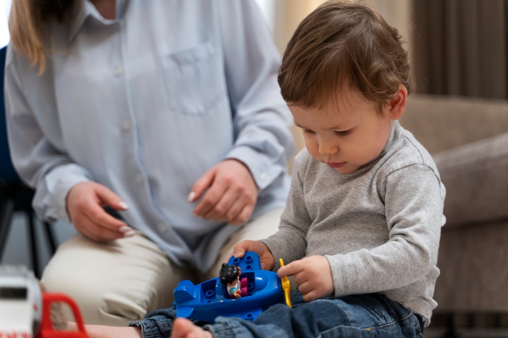 OT - parent playing with toddler