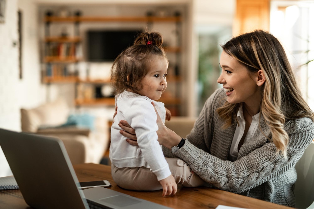 speech therapy - mother with toddler